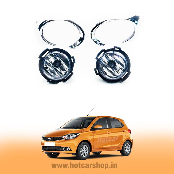 Tata Tiago Fog Light Assembly - Set of 2 (with Wiring Kit & Switch)