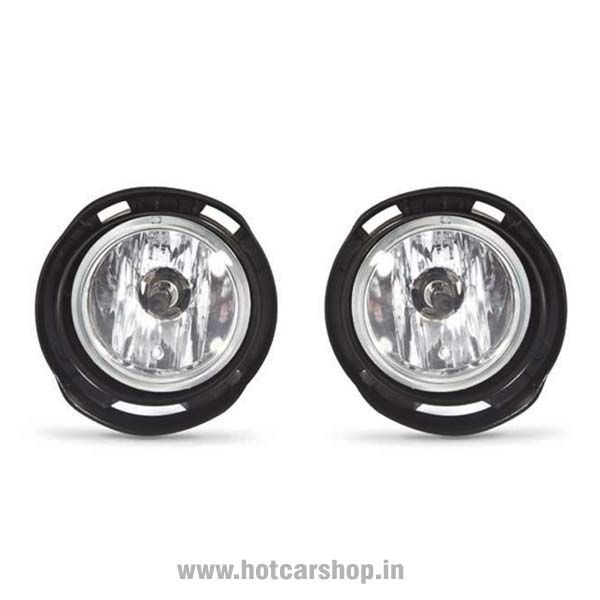 Toyota Etios Type 1 Fog Light Assembly - Set of 2 (with Wiring Kit & Switch)