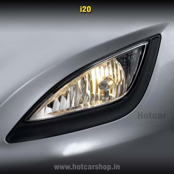 Hyundai i20 (2012 to 2014) Fog Light Assembly with DRLs - Set of 2 (with Wiring Kit & Switch)