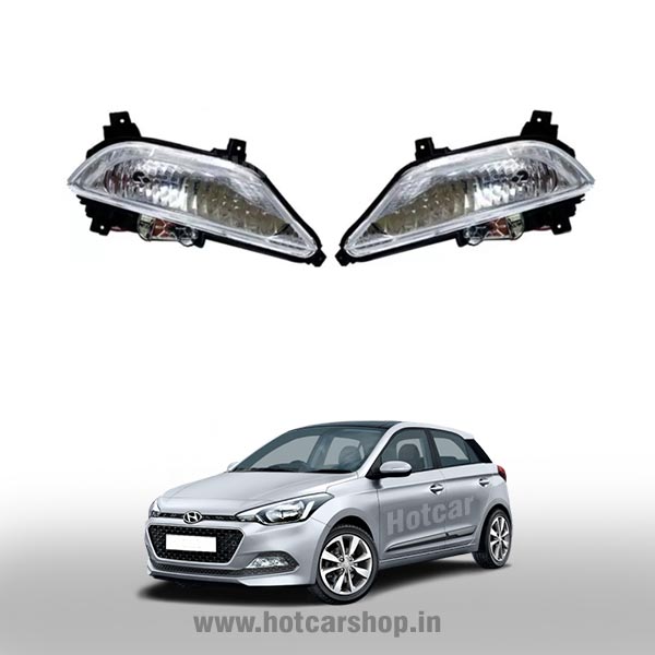 Hyundai i20 Elite Type 1 Fog Light Assembly - Set of 2 (with Wiring Kit & Switch)