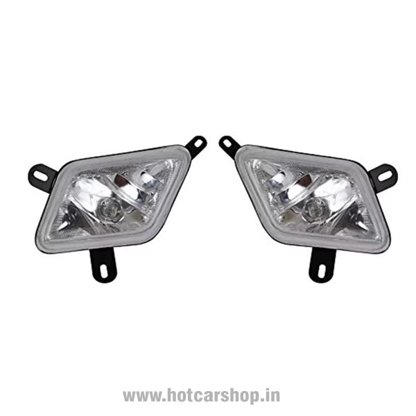 Mahindra KUV100 Fog Light Assembly - Set of 2 (with Wiring Kit & Switch)