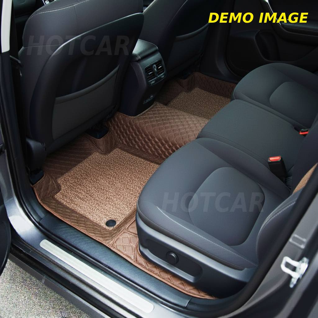 Maruti Vitara Brezza (2016 to 2021) Luxury Quality 7D Floor Mats - Coffee