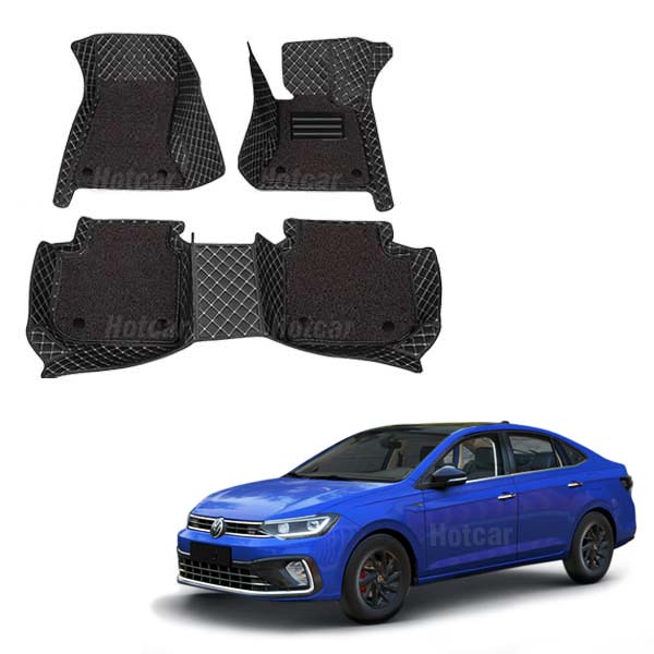 Volkswagen Virtus Luxury Quality 7D Floor Mats