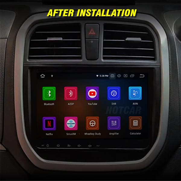 Hotcar - Maruti Brezza (2016 to 2021) 9 Inch Android Stereo (2GB/32GB) - With LED Rear View Camera - 1 Year Warranty