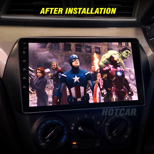 Hotcar - Maruti Ciaz 9 Inch Android Stereo (2GB/32GB) - With LED Rear View Camera - 1 Year Warranty