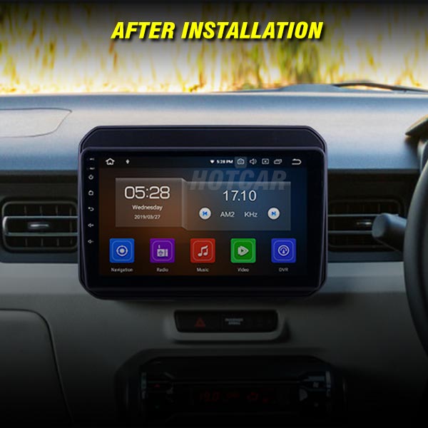 Hotcar - Maruti Ignis 9 Inch Android Stereo (2GB/32GB) - With LED Rear View Camera - 1 Year Warranty