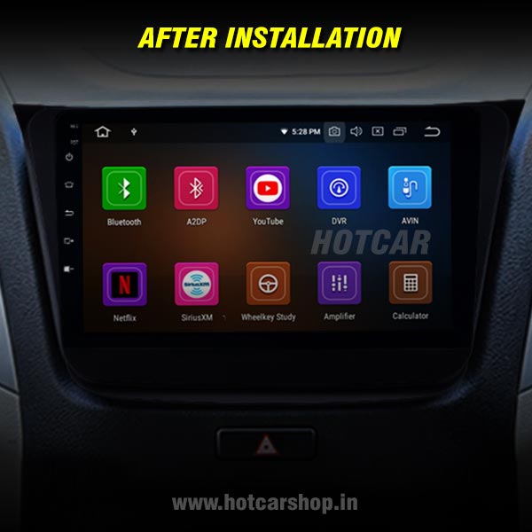 Hotcar - Maruti Wagon-R (2019 Onwards) 9 Inch Android Stereo (2GB/32GB) - With LED Rear View Camera - 1 Year Warranty