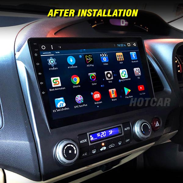 Hotcar -  Honda Civic 9 Inch Android Stereo (2GB/32GB) - With LED Rear View Camera - 1 Year Warranty