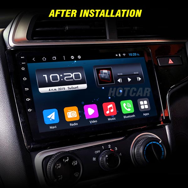 Hotcar -  Honda Jazz 9 Inch Android Stereo (2GB/32GB) - With LED Rear View Camera - 1 Year Warranty