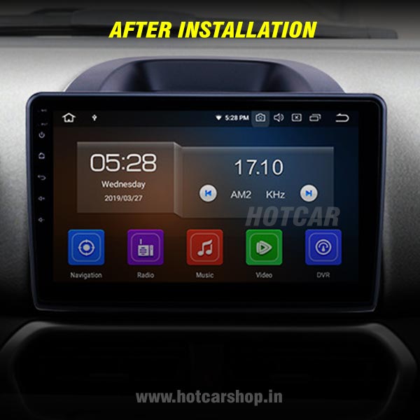 Hotcar -  Ford Ecosport (New) 9 Inch Android Stereo (2GB/32GB) - With LED Rear View Camera - 1 Year Warranty
