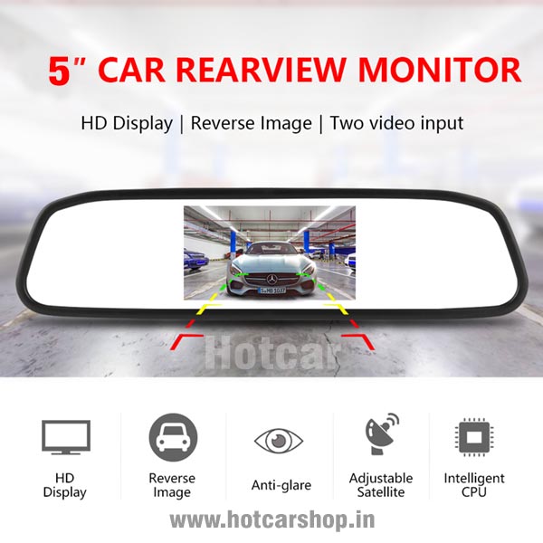 Car Reverse Parking Sensor  VFD Display in Mirror with Human