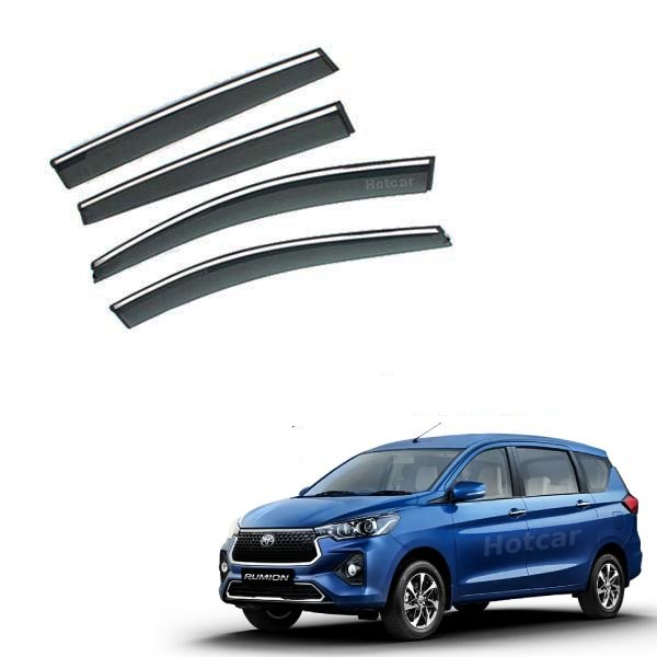 Toyota Rumion - Door Visors (Black with Chrome Line)