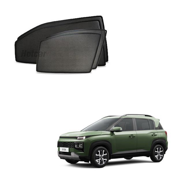Hyundai Exter Half Cut Z Black Sunshades