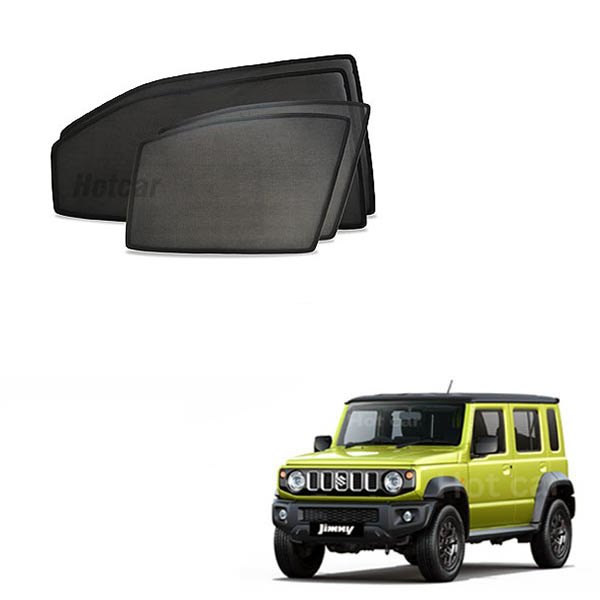 Maruti Jimny Half Cut Z Black Sunshades (Set of 6 Pieces)