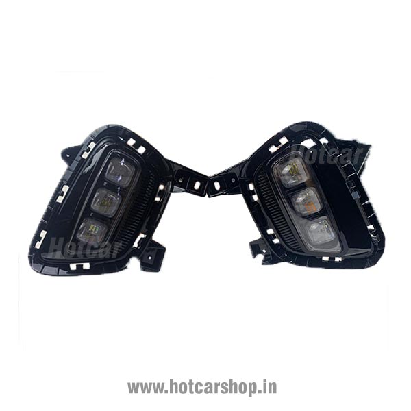 Kia Sonet Ice Cube Fog Lights with Indicators