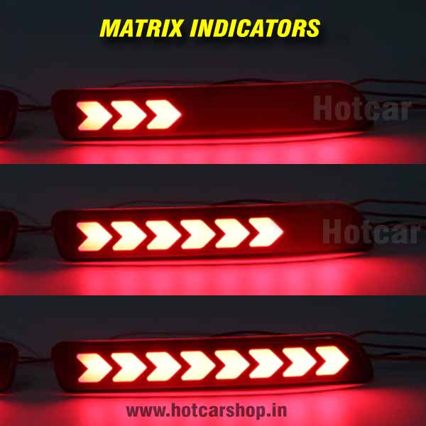 Maruti WagonR (2019 to 2024) 3 Functions LED Bumper Reflectors