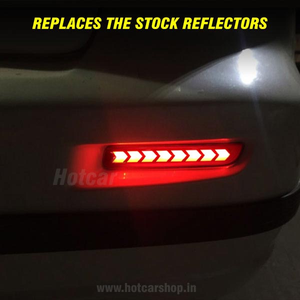 Maruti WagonR (2019 to 2024) 3 Functions LED Bumper Reflectors