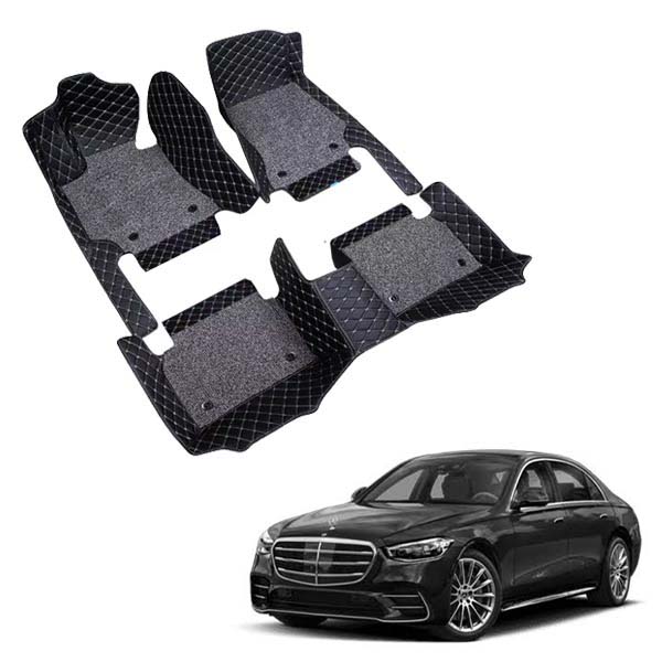 Mercedes Benz S-350 Premium 7D Floor Mats - 4 Colour Options