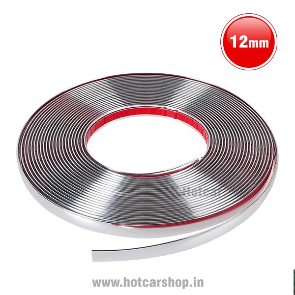 Universal Chrome Styling Strip - 20m Long & 12mm Thick