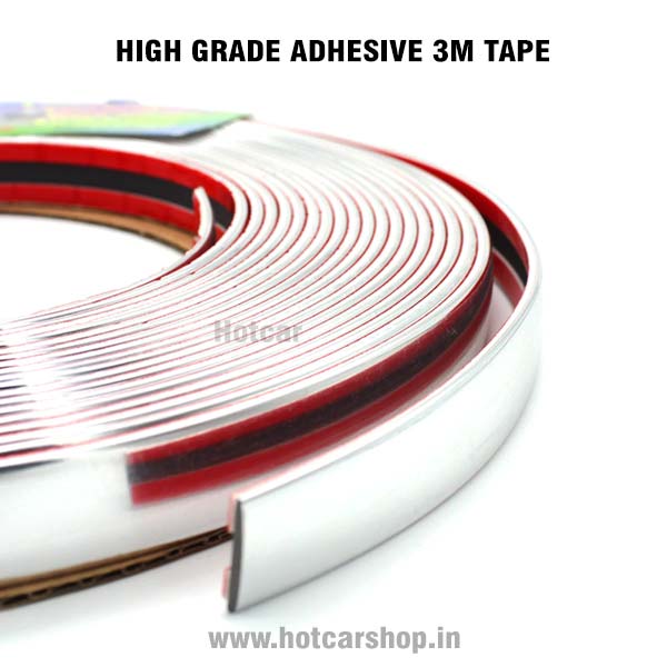 Universal Chrome Styling Strip - 20m Long & 12mm Thick