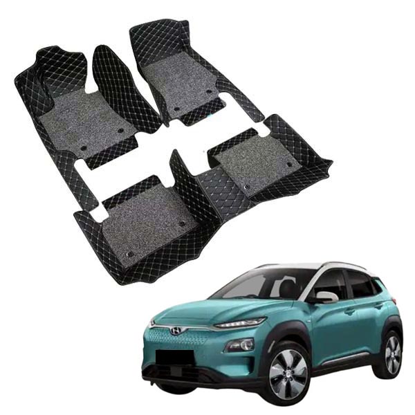 Hyundai Kona Electric Premium 7D Floor Mats - 4 Colour Options