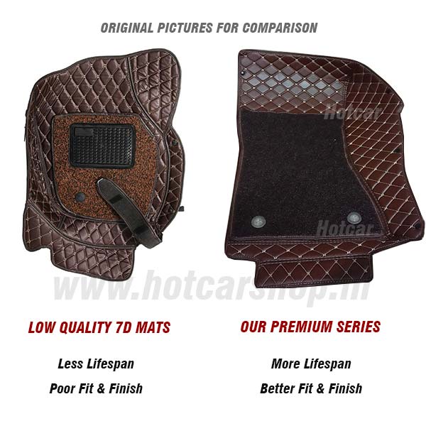 8D Car Floor Mats In Brown For All Cars Pegasus Premium Luxury