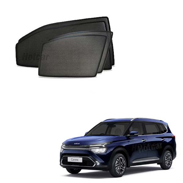 Kia Carens Half Cut Z Black Sunshades (Set of 6 Pieces)