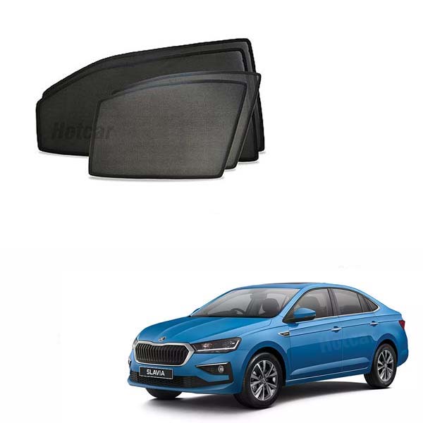 Skoda Slavia Half Cut Z Black Sunshades
