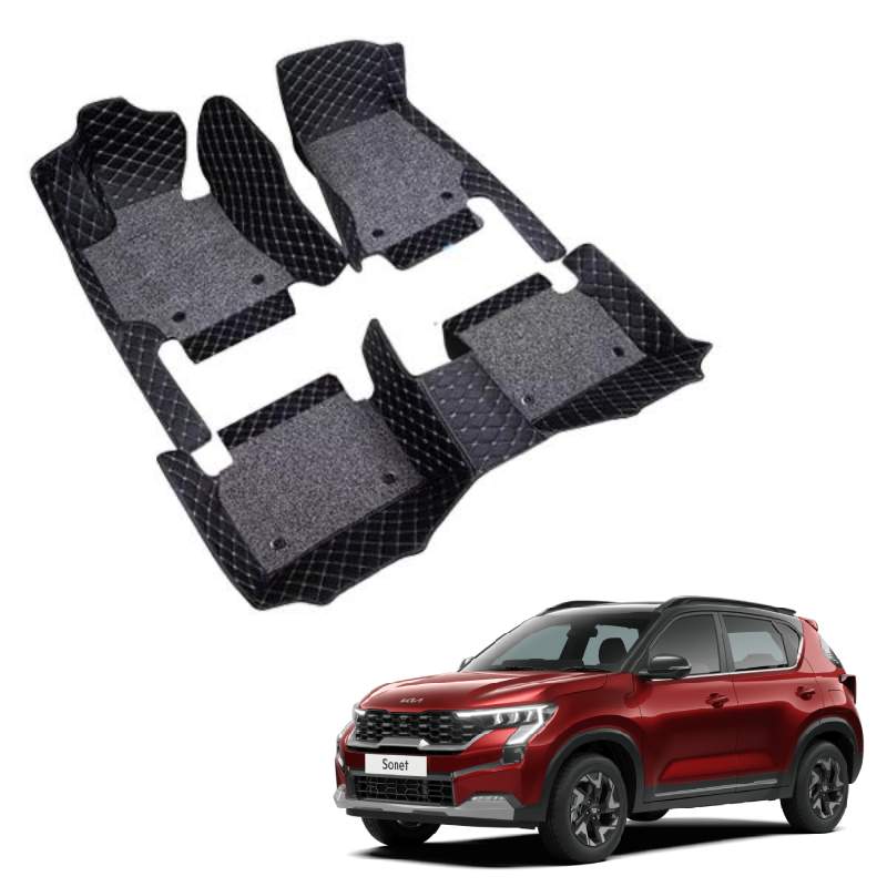 Kia Sonet Premium 7D Floor Mats - 4 Colour Options