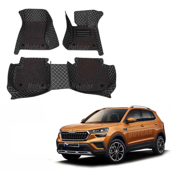 Skoda Kushaq Luxury Quality 7D Floor Mats