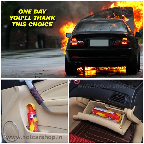 Portable Fire Extinguisher for Car, Home and Office - 0.5 kg