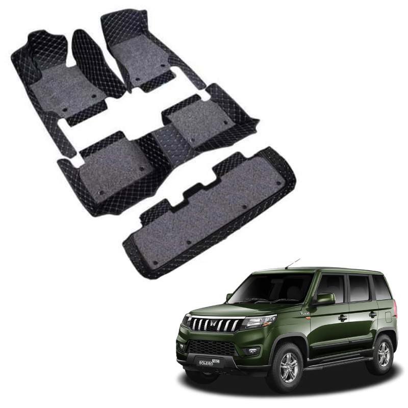 Mahindra Bolero Neo Premium 7D Floor Mats - 4 Colour Options