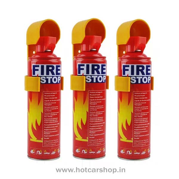 Set of 3 Portable Fire Extinguisher for Car, Home and Office - 0.5 kg