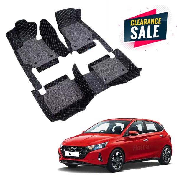 Hyundai i20 (2020 Onwards) Premium 7D Floor Mats - 4 Colour Options