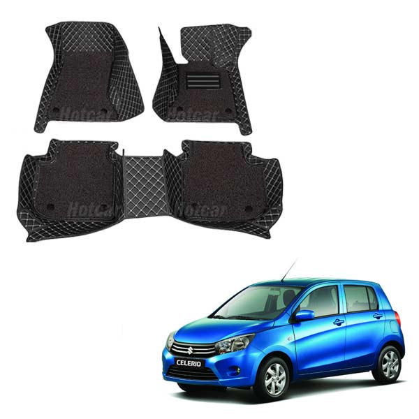 Maruti Celerio Luxury Quality 7D Floor Mats