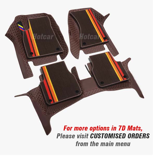 Maruti Dzire (2025 Onwards) Premium 7D Floor Mats - 4 Colour Options
