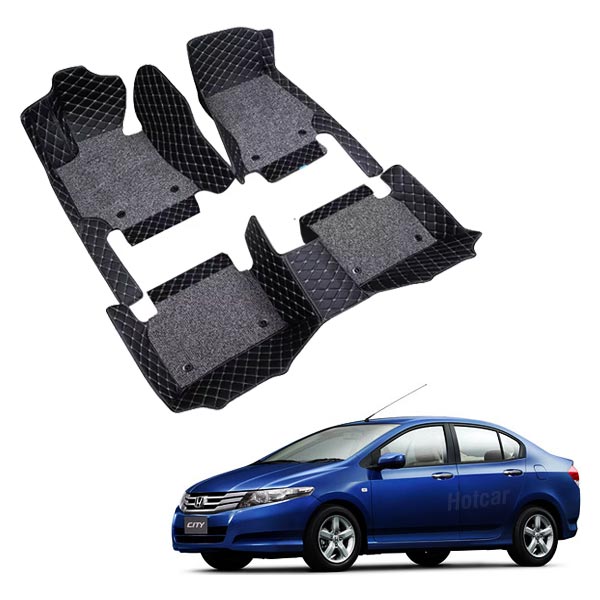 Honda City (2009-2013) Premium 7D Floor Mats - 4 Colour Options