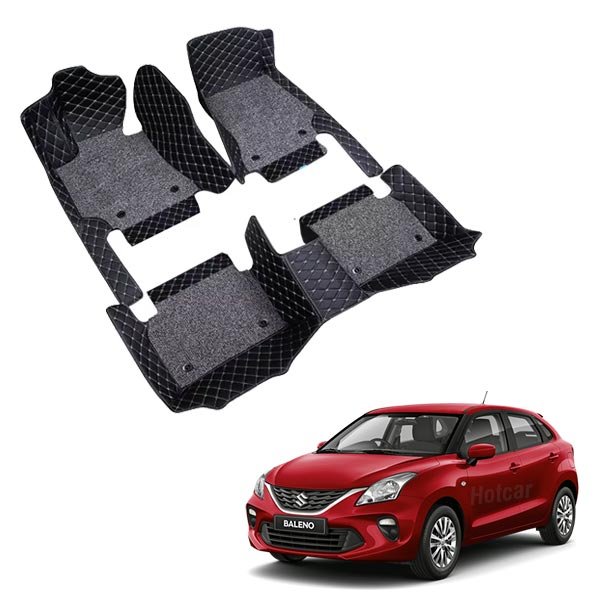 Maruti Baleno (2015 to 2021) Premium 7D Floor Mats - 4 Colour Options