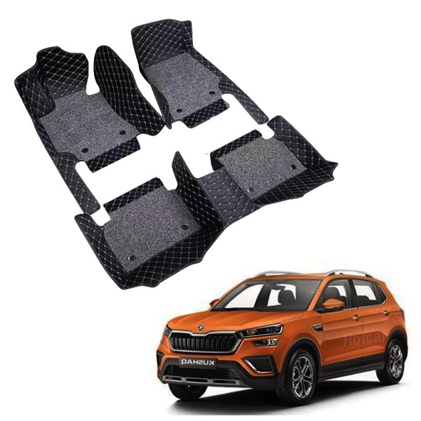 Skoda Kushaq Premium 7D Floor Mats - 4 Colour Options