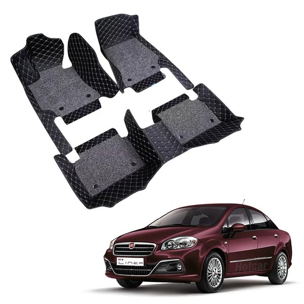 Fiat Linea Premium 7D Floor Mats - 4 Colour Options