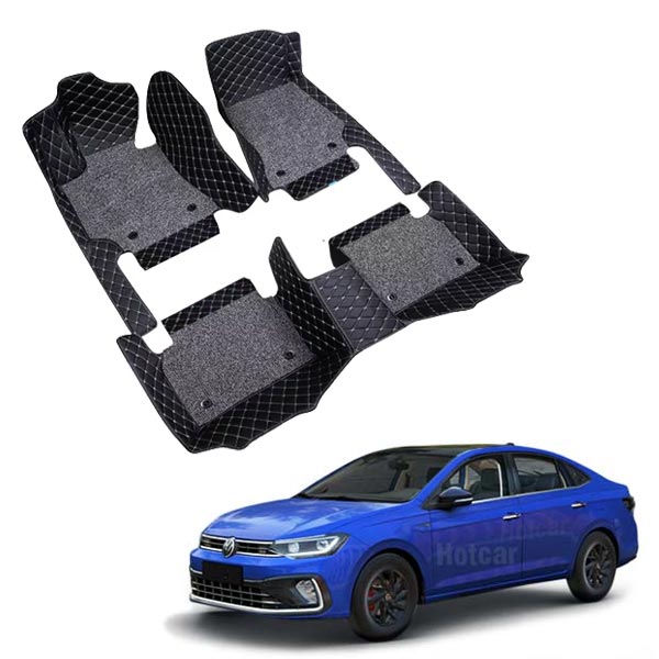 Volkswagen Virtus Premium 7D Floor Mats - 4 Colour Options