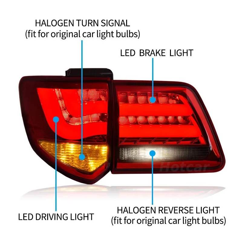 Toyota Fortuner (2012 to 2016) BMW Style LED Tail Lights