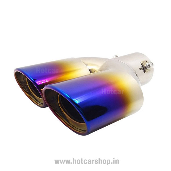 Stainless Steel Exhaust Tip - Type 6 - Dual Oval Shape