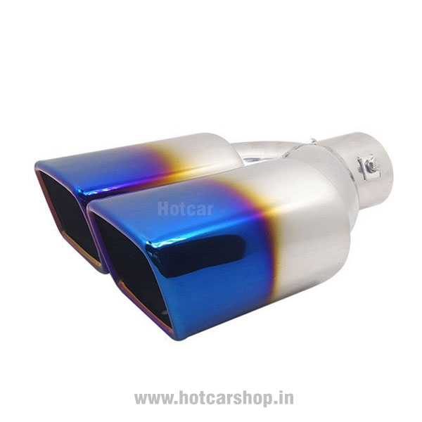 Stainless Steel Exhaust Tip - Type 7 - Dual Rectangular Shape