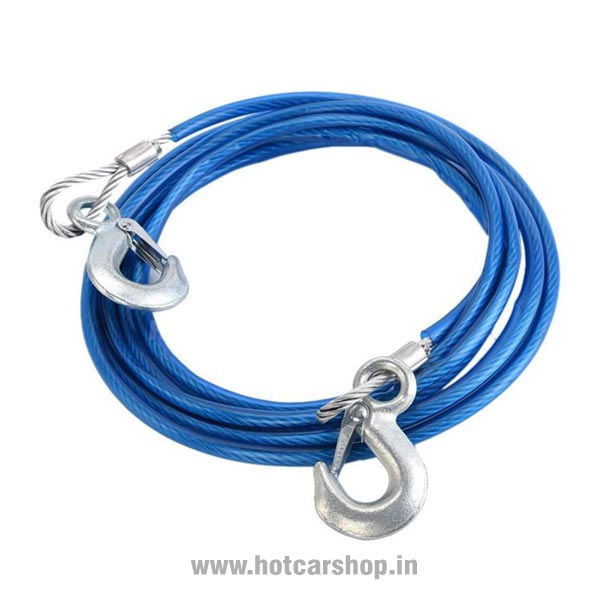 Heavy Duty Car Towing Wire - Blue (3 Ton Load Capacity)