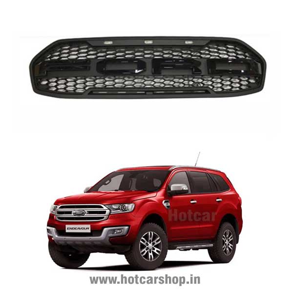 Ford Endeavour (2016-2018) - Sporty Hybrid Grille with 3 LED Bulbs