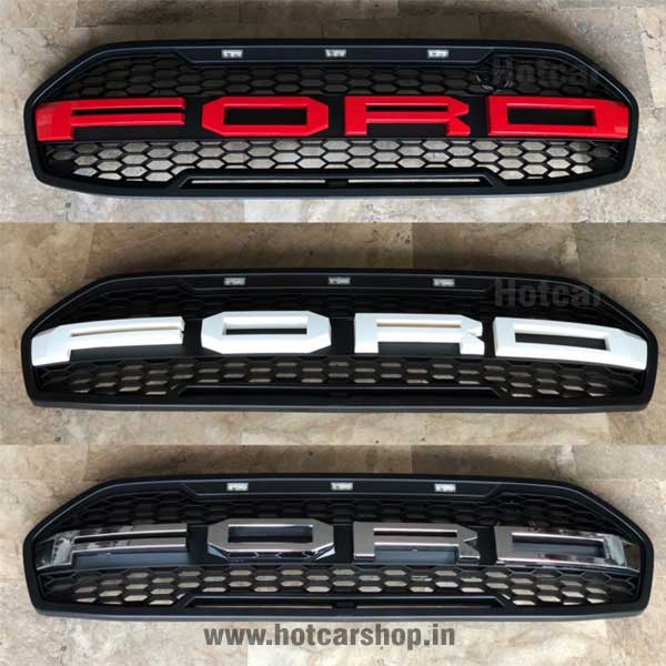 Ford Endeavour (2016-2018) - Sporty Hybrid Grille with 3 LED Bulbs