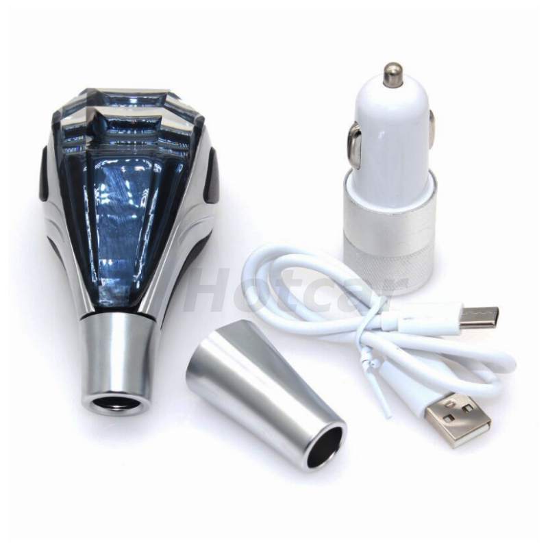 Crystal LED Gear Knob with Logos for Toyota, Honda, Hyundai, Suzuki, Volkswagen, Tata and Mahindra
