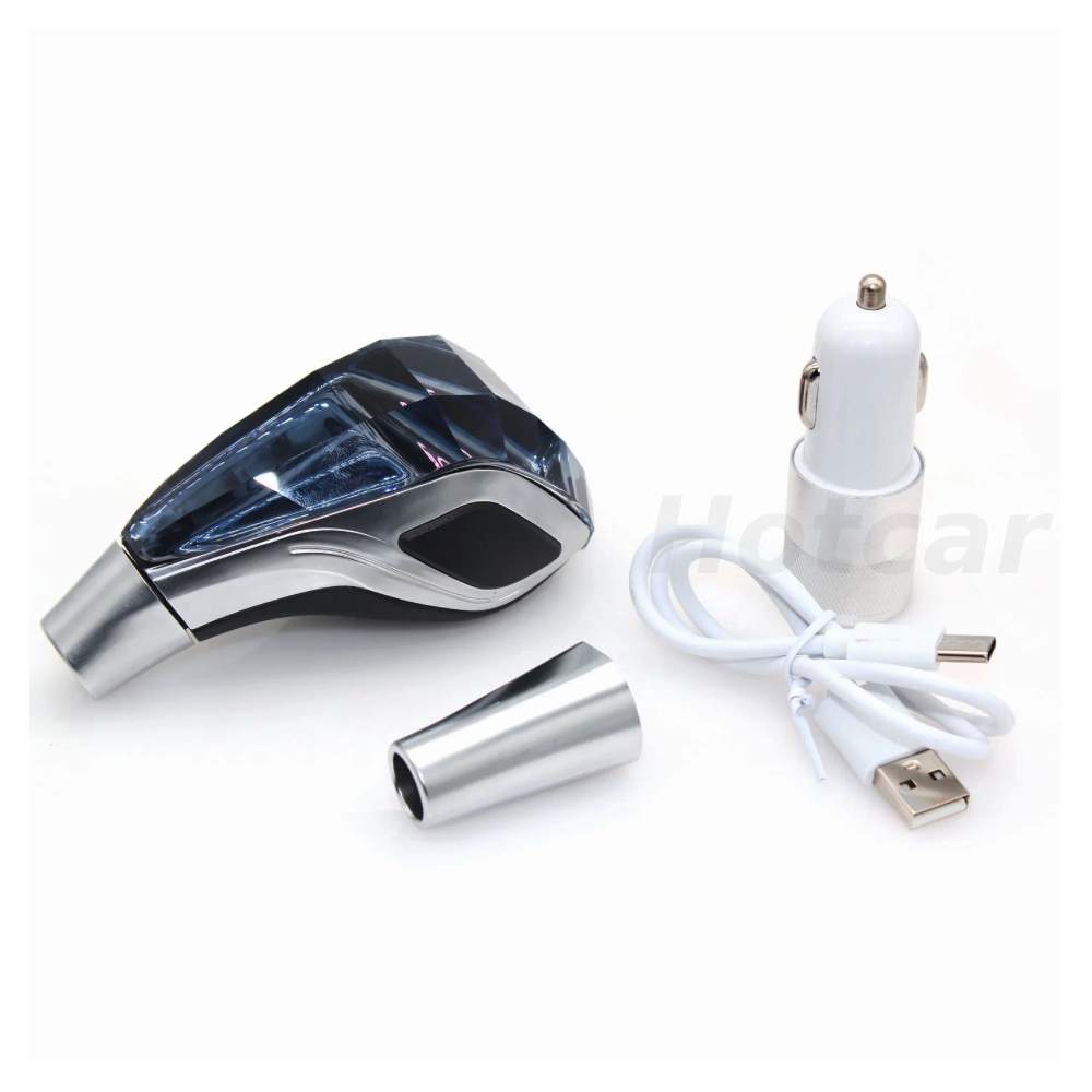 Crystal LED Gear Knob with Logos for Toyota, Honda, Hyundai, Suzuki, Volkswagen, Tata and Mahindra