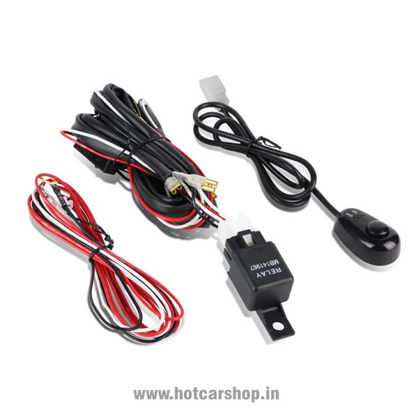 Universal Fog Lights Wiring Kit - With Relay, Switch & Fuse